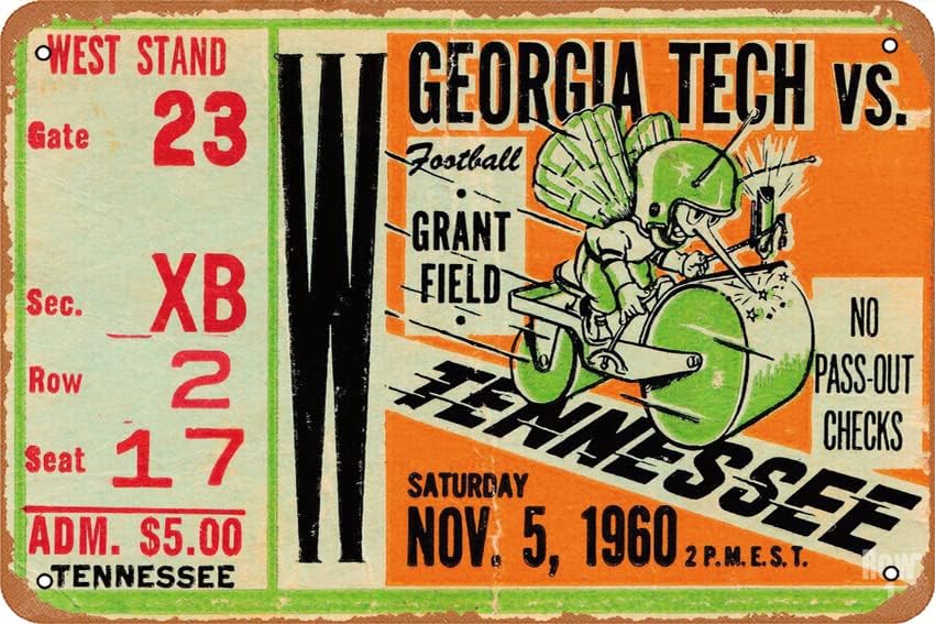 The Office Tech - 1960 GEORGIA TECH VS. TENNESSEE posteri