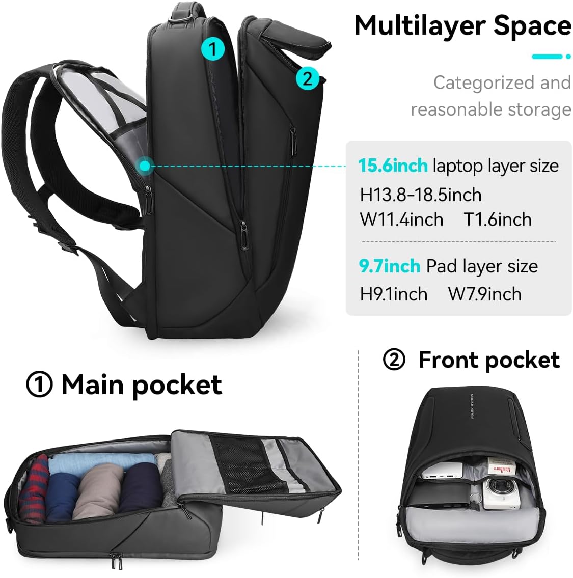 Erkekler için İş Sırt Çantası, - Office Tech Backpack incelemesi ve fiyatı
